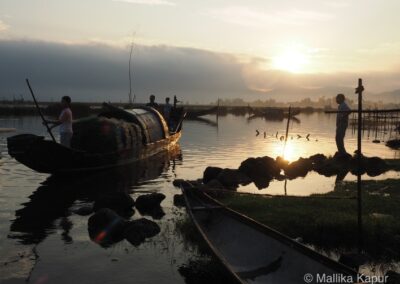 Silhouettes at sunrise - Vietnam